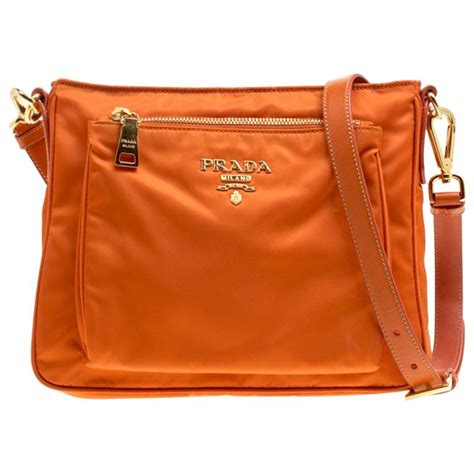 prada orange nylon|Prada nylon tote crossbody.